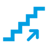 Icon Treppe aufwärts