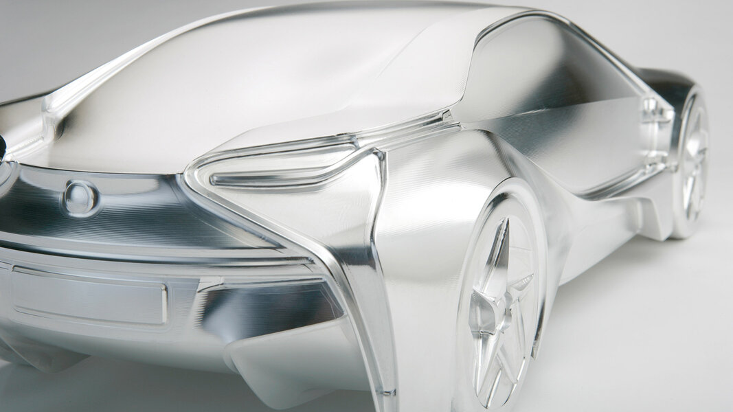 Ein Kunstwerk: Der BMW I8 aus Aluminium